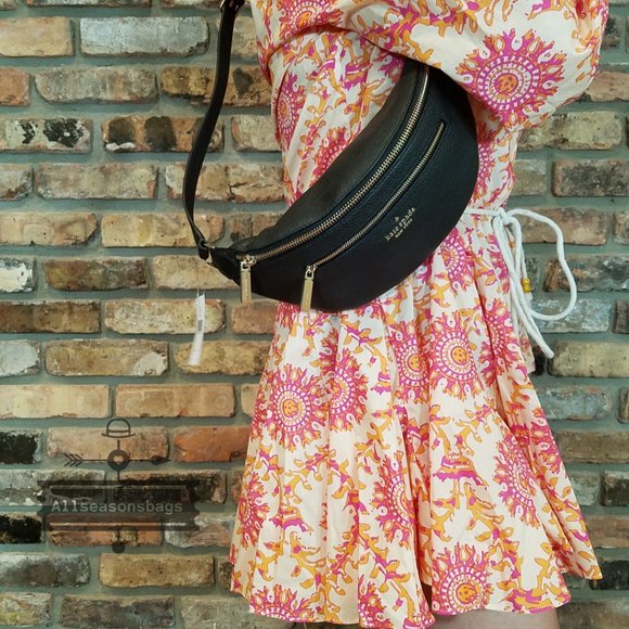 kate spade Bags Kate Spade Leila Belt Bag Black Zipper Fanny Nwt Poshmark